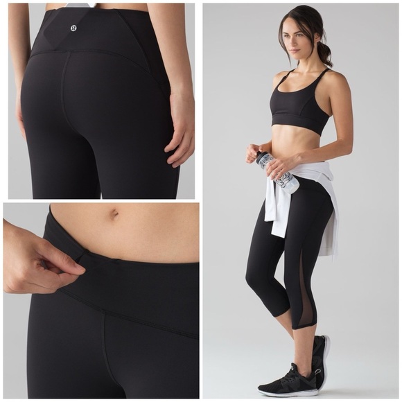 Lululemon Train Times Crop (17") Black (Size 6) - Picture 1 of 10